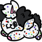 Rainbow Dalmatian Moxyn Plushie