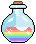 Mini Rainbow Horns Potion